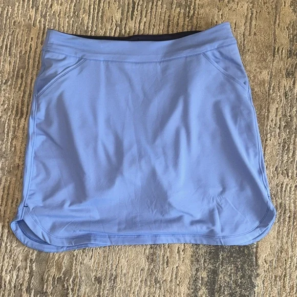 Peter Millar Alice Petal Hem Golf Skort in Cottage Blue - Size L - Picture 6 of 12